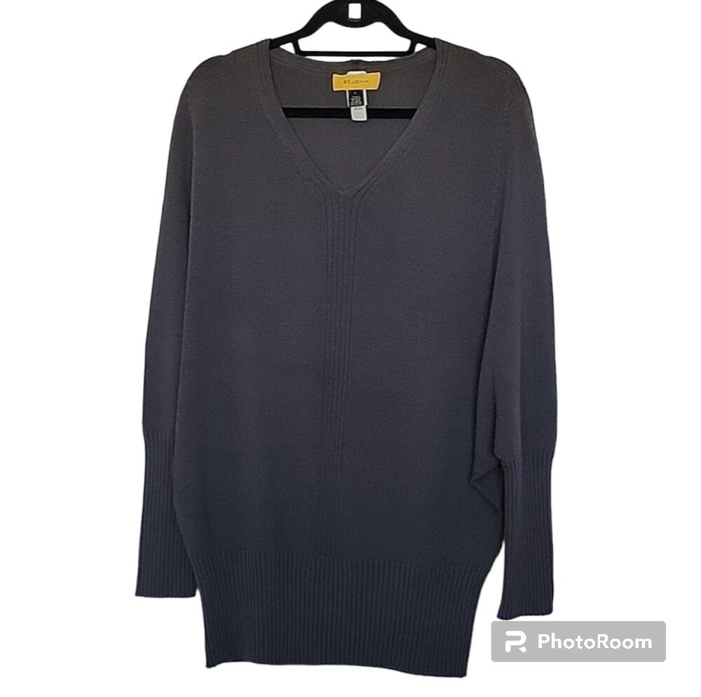 St. John Wool Blend Dolman Sleeve Sweater, M